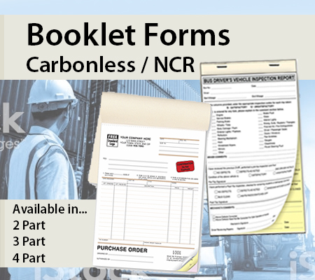 Carbonless Forms Printing: 2 to 4-Part Forms